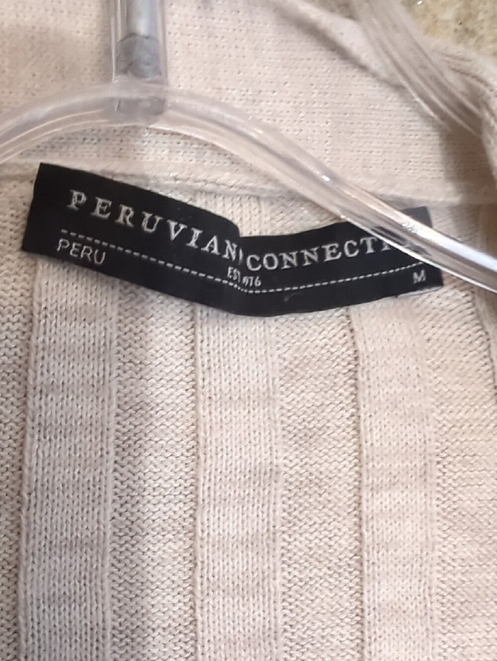 Peruvian Connection Long Ribbed Open-Front Cardigan Duster - Picture 2 of 8